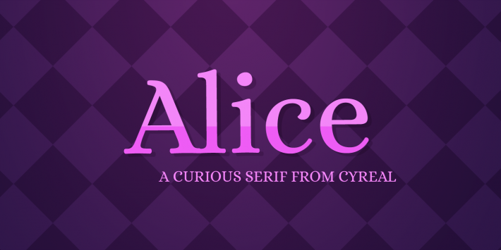 Alice Font preview