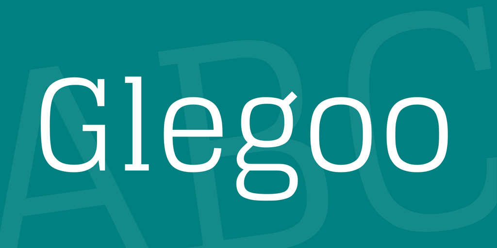 Glegoo Font preview