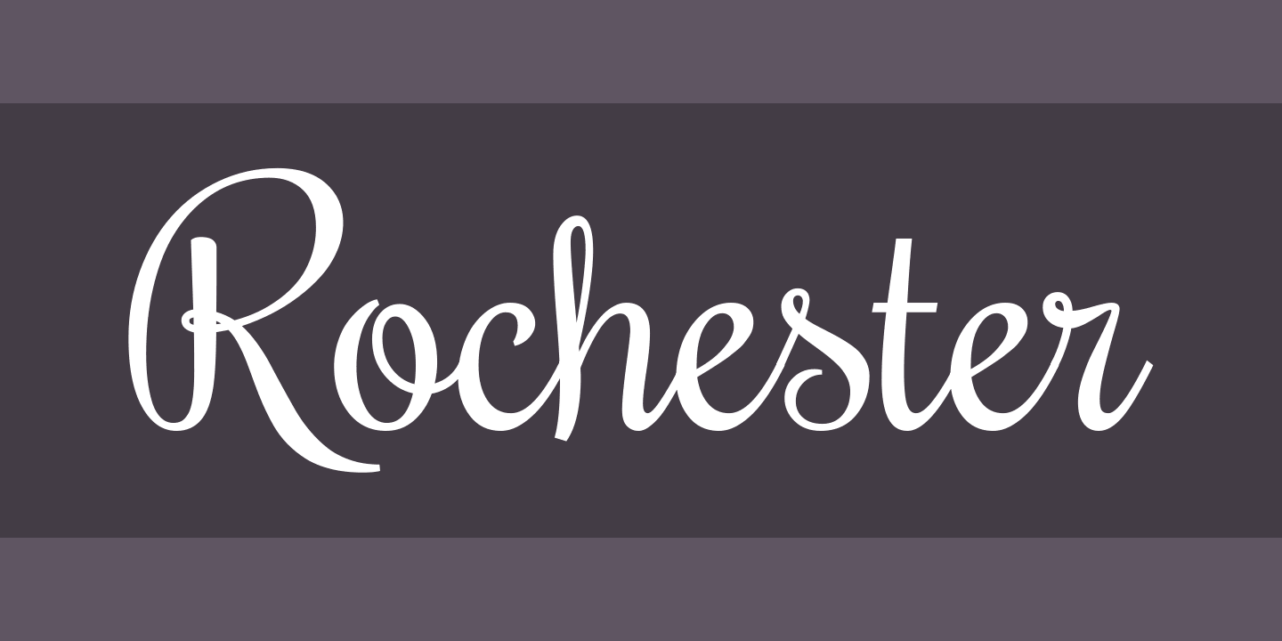 Rochester Font preview