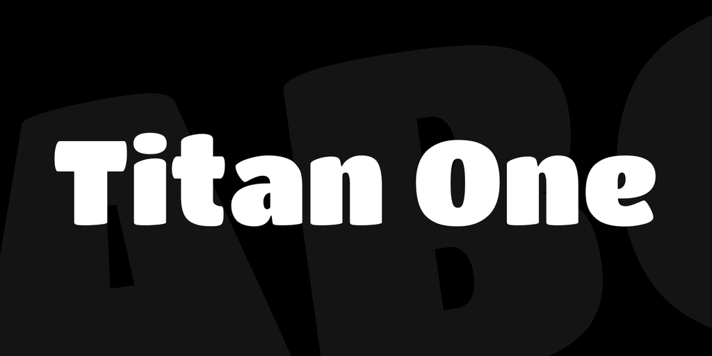 Titan One Font preview