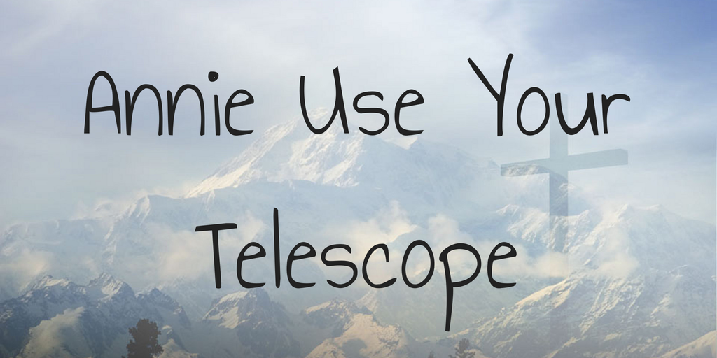 Annie Use Your Telescope Font preview