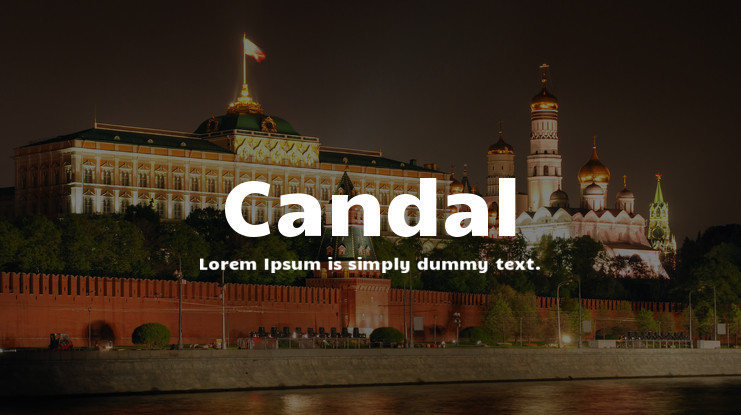 Candal Font preview