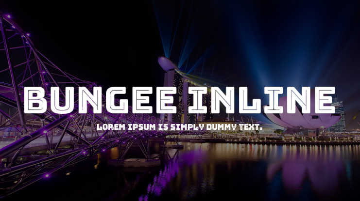 Bungee Inline Font preview