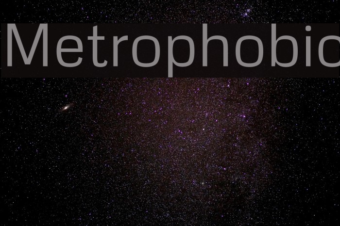 Metrophobic Font preview
