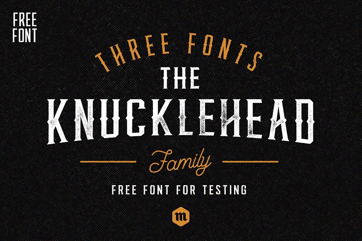Knucklehead Font preview