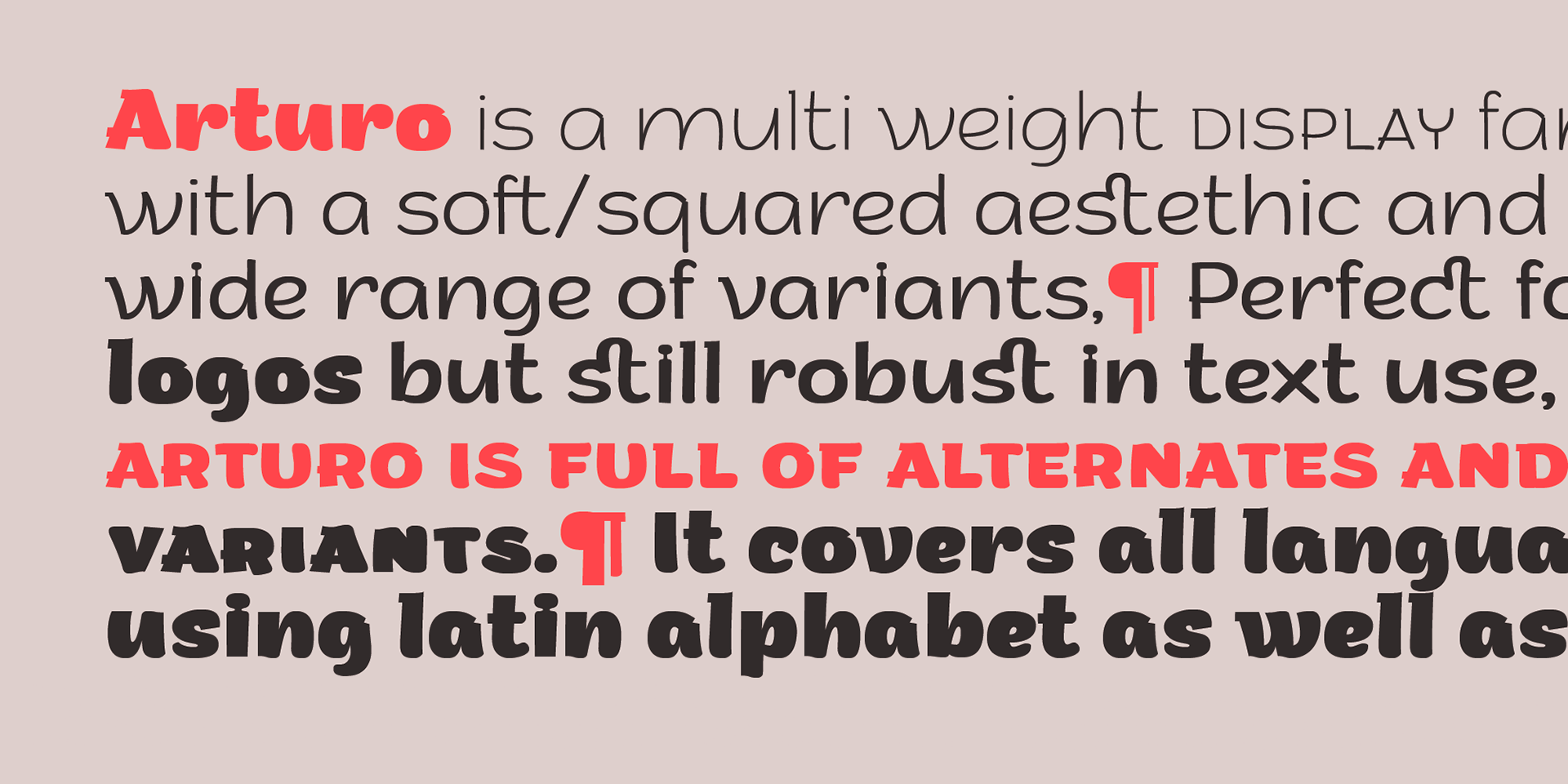 Arturo Extra Light Italic Font preview