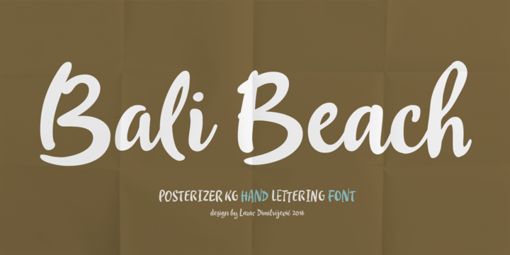 Bali  Font preview