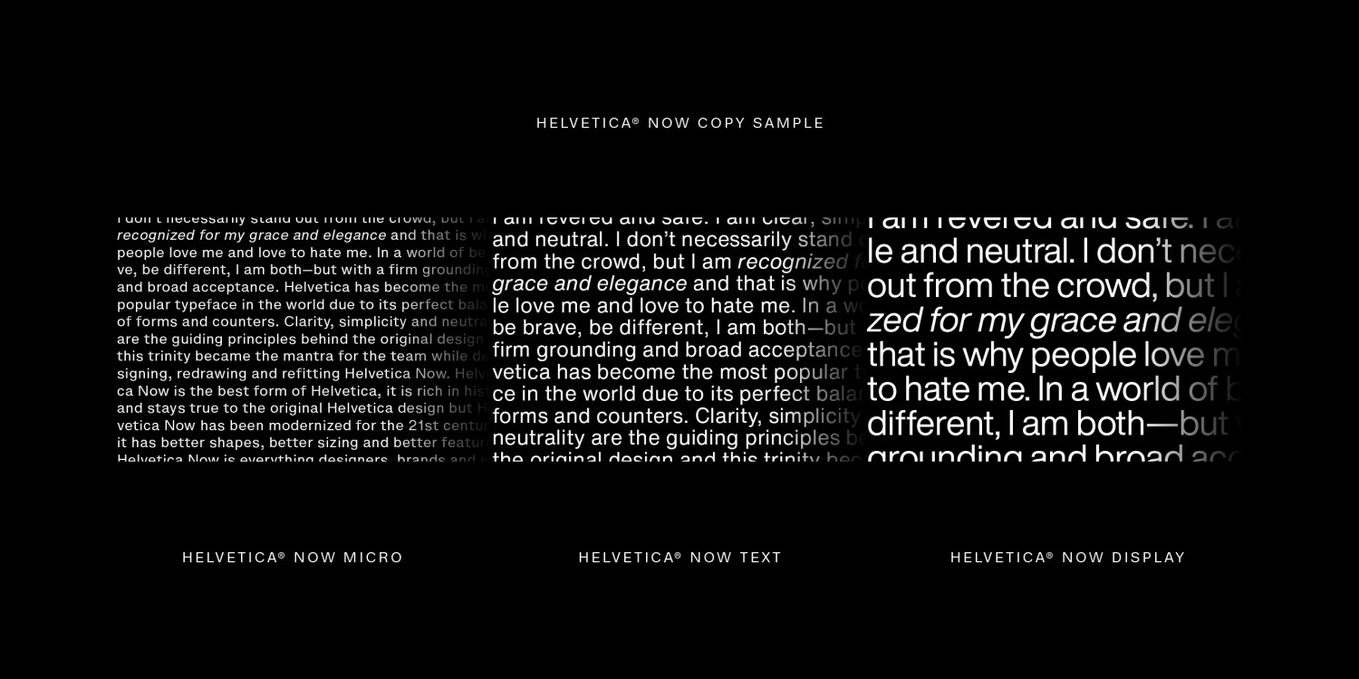 Helvetica Now Display Hairline Font preview