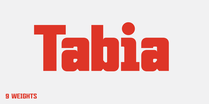Tabia Font preview