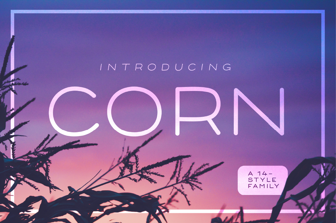 Corn Regular Font preview