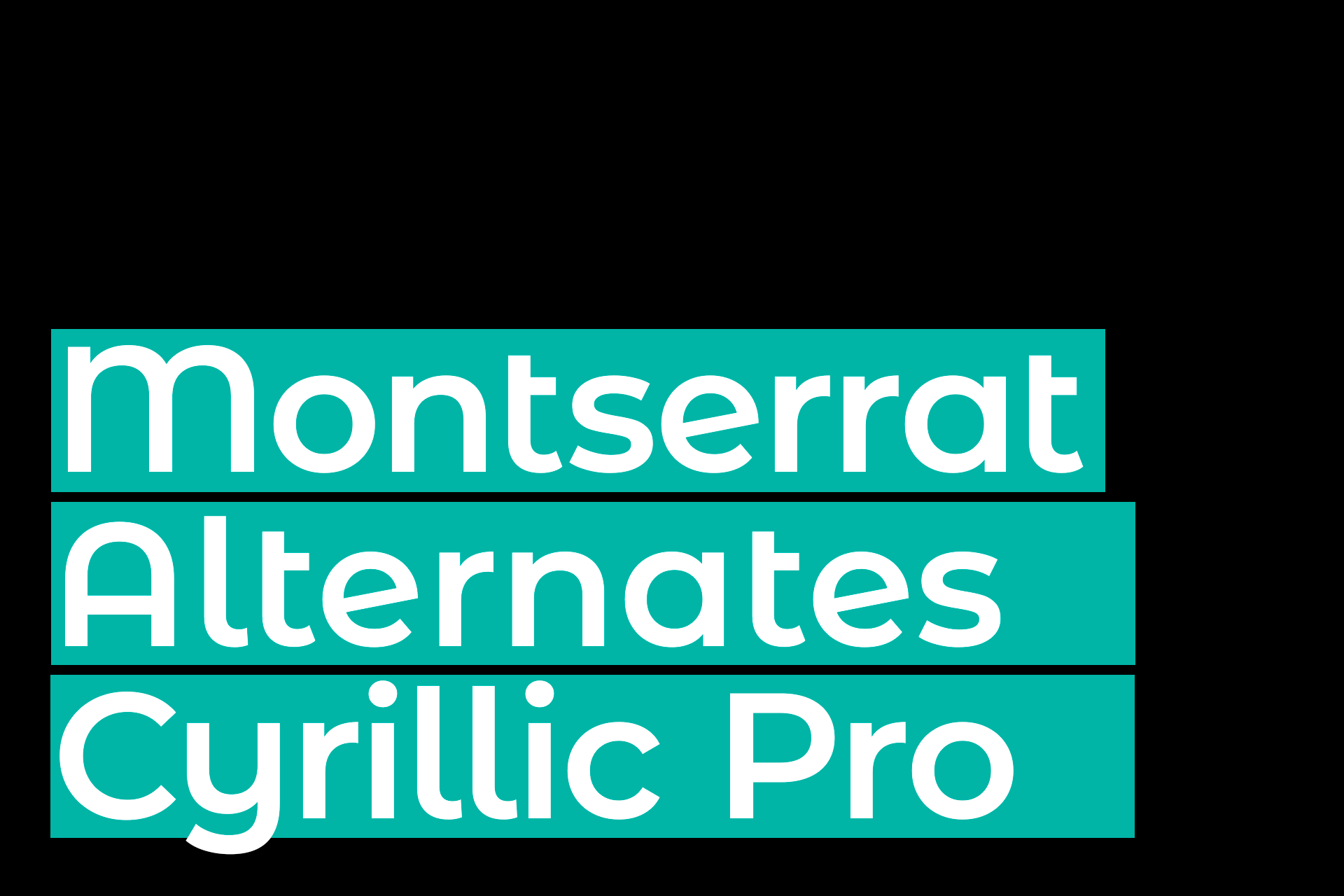 Montserrat Alternates Font preview