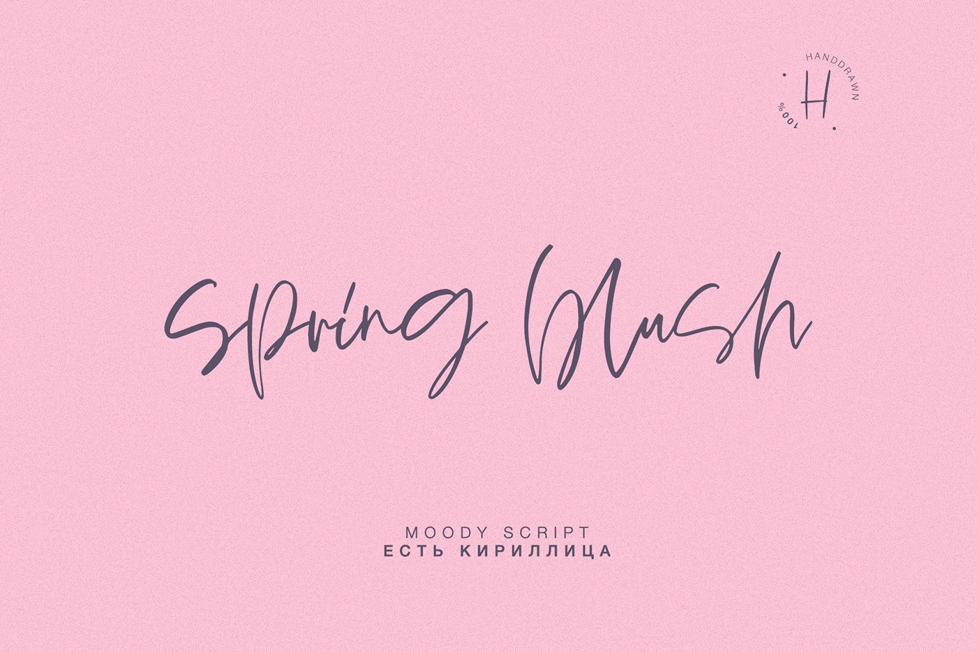 Spring blush Font preview