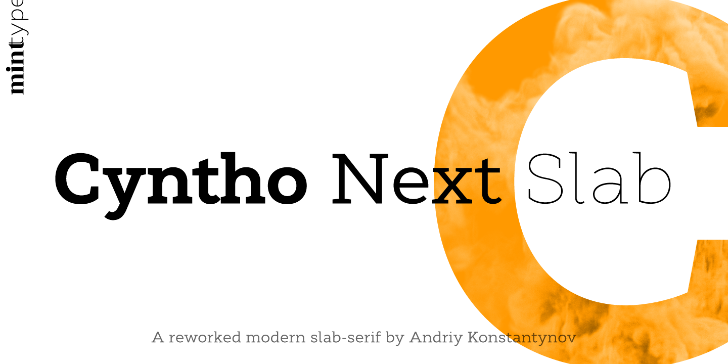 Cyntho Next Slab Light Font preview