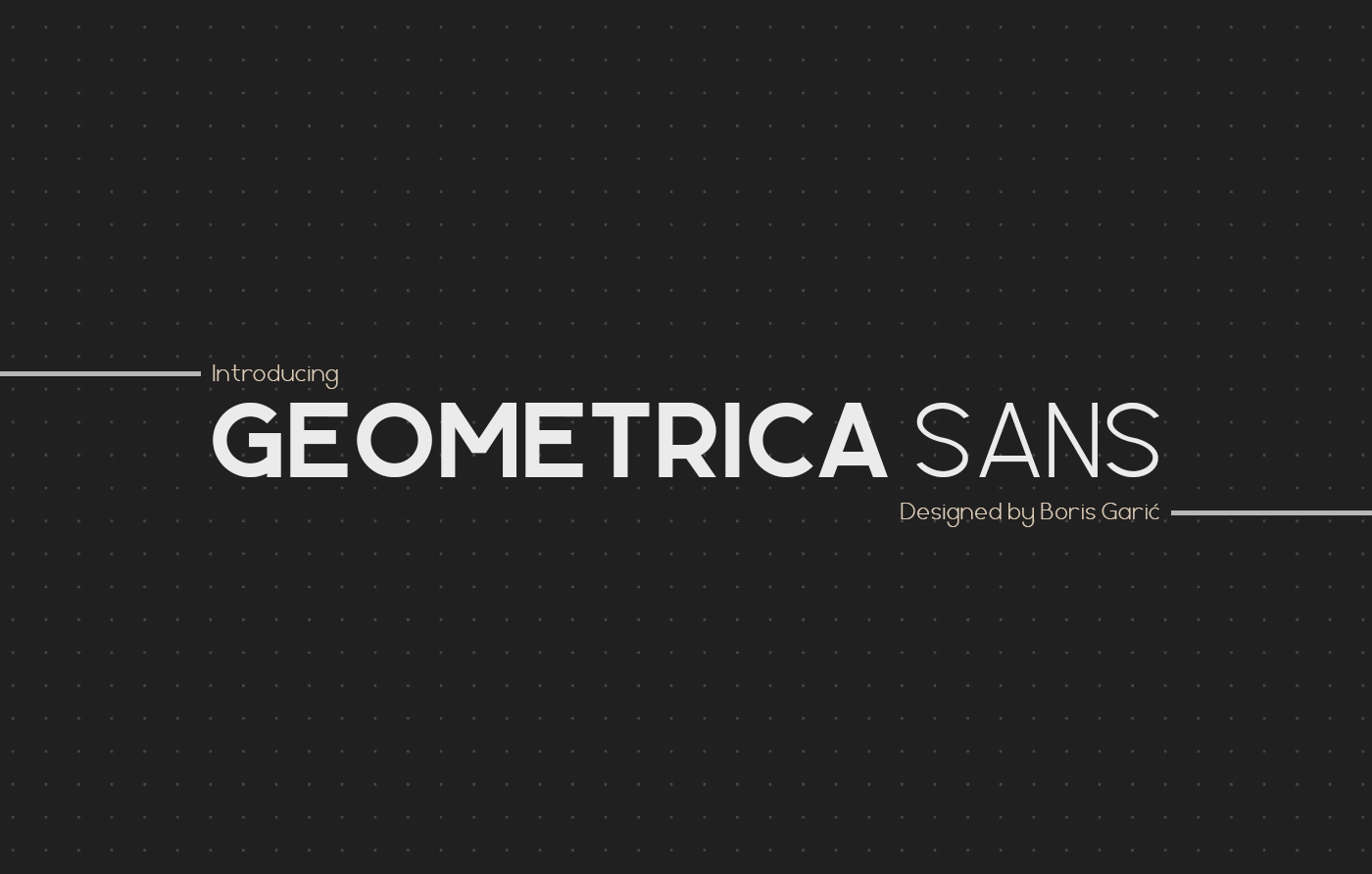 Geometrica Sans Font preview