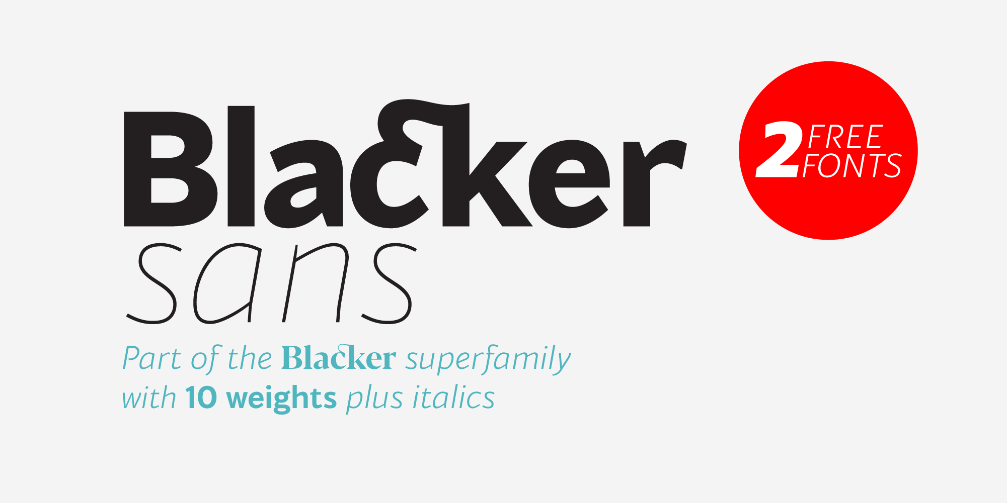Blacker Sans Font preview