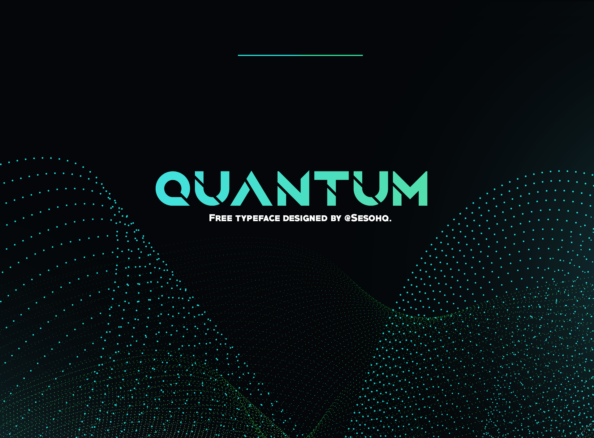 Quantum Font preview