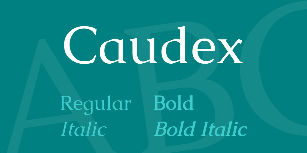 Caudex Font preview