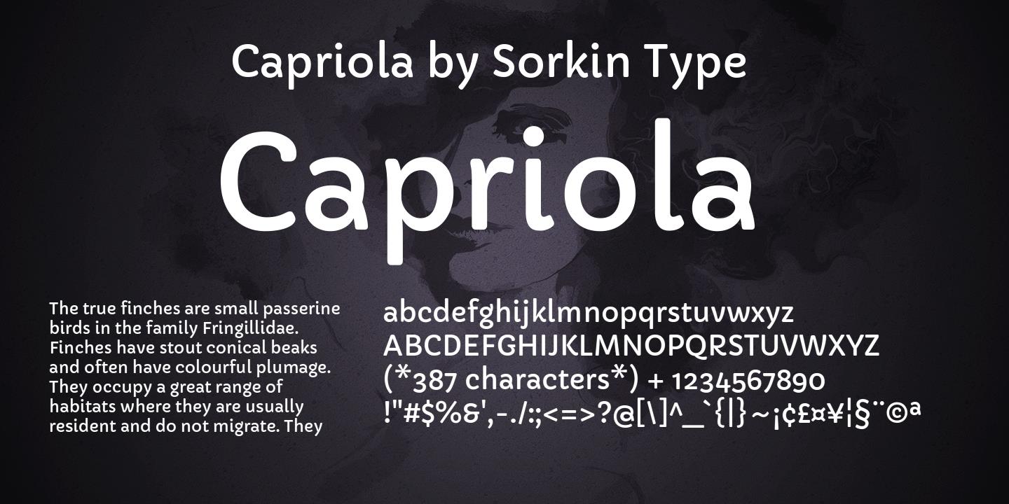 Capriola Font preview