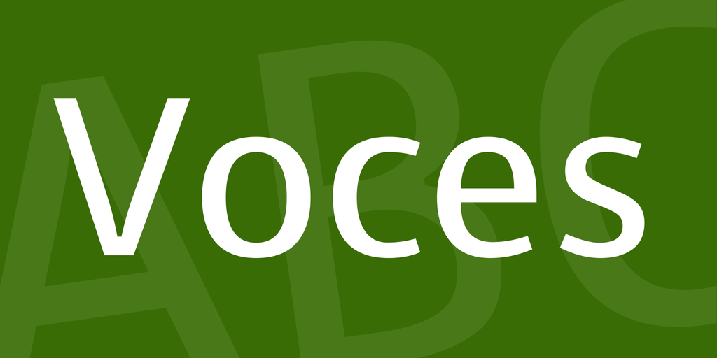Voces Font preview