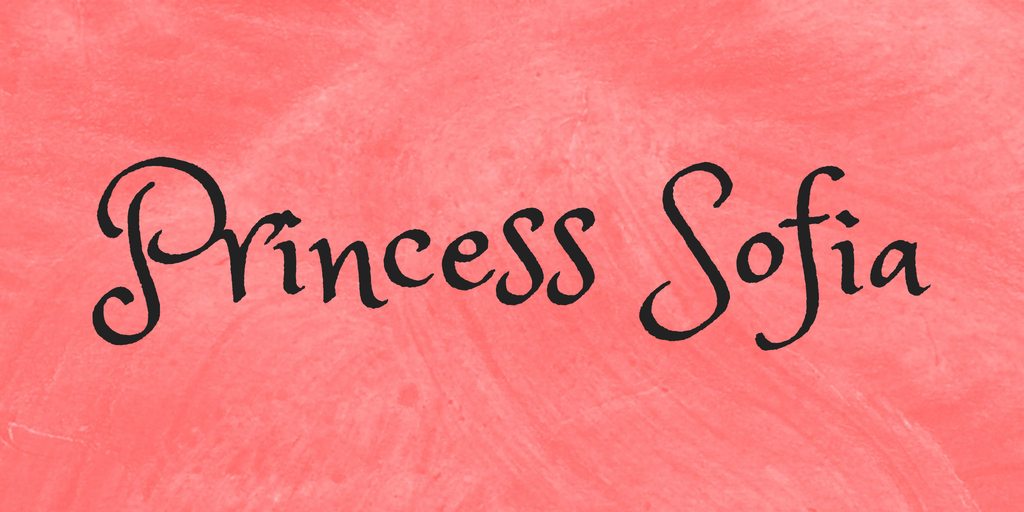Princess Sofia Font preview