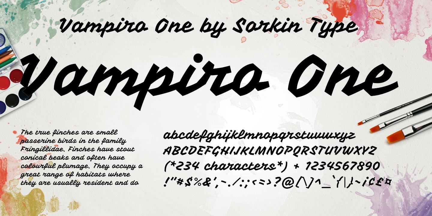 Vampiro One Font preview