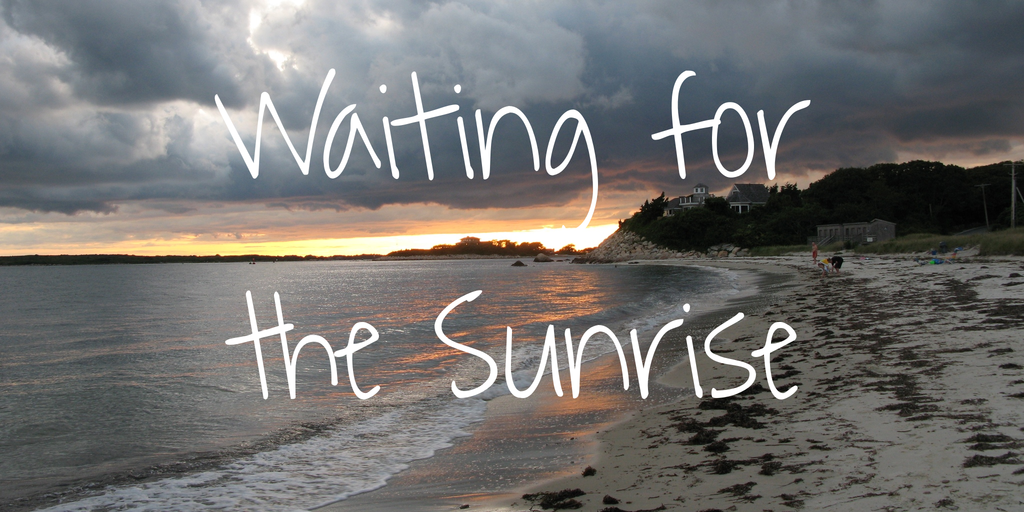 Waiting for the Sunrise Regular Font preview