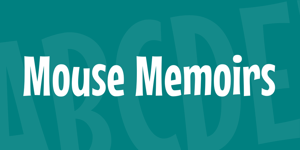 Mouse Memoirs Font preview