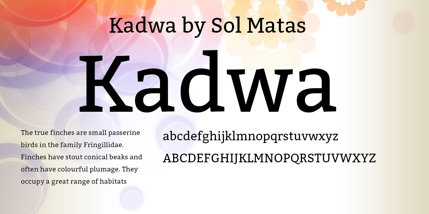 Kadwa Font preview