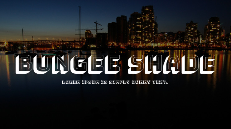 Bungee Shade Font preview