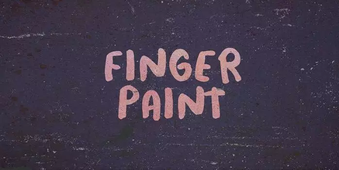 Finger Paint Font preview