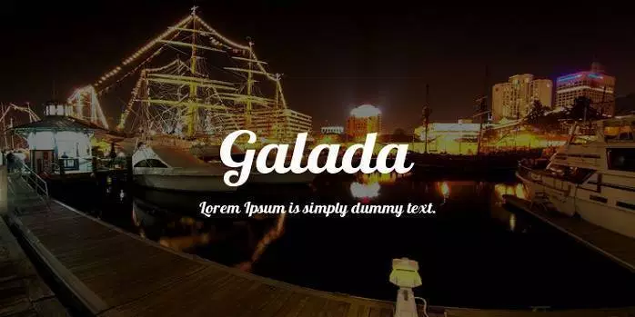 Galada Font preview