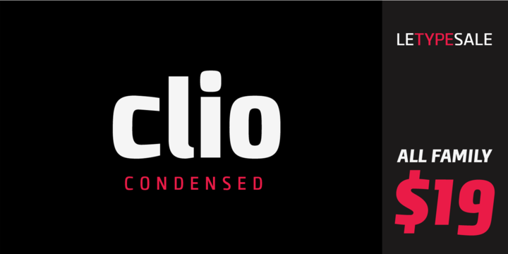 Clio C Font preview