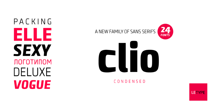 Clio C Medium It Font preview