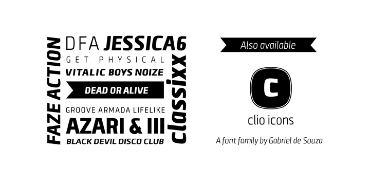 Clio C Black Font preview