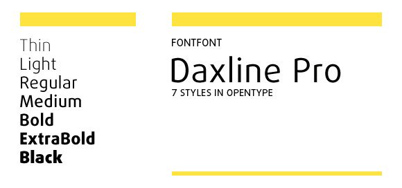 Daxline Pro Font preview