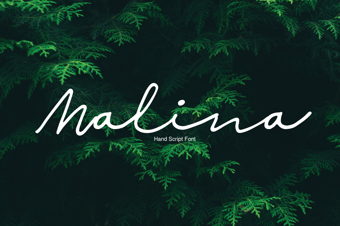 Malina Ultra Light Font preview