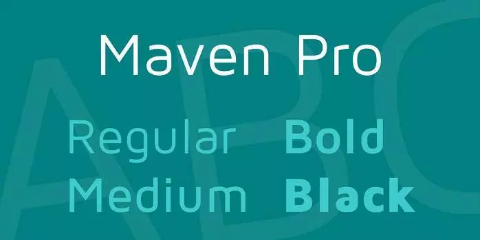 Maven Pro Bold Font preview
