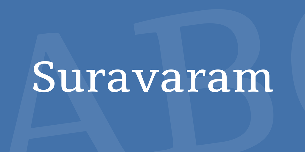 Suravaram Font preview