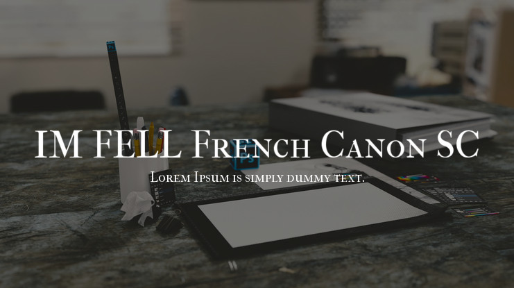IM FELL French Canon SC Font preview