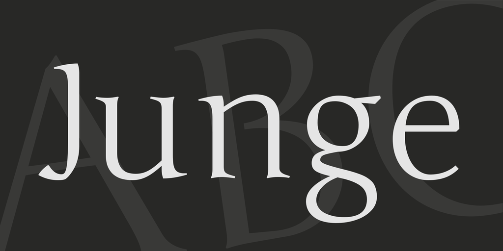 Junge Font preview