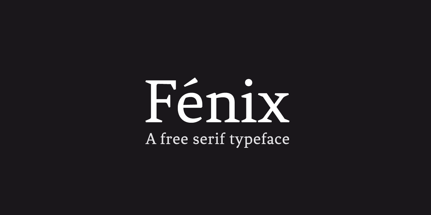 Fenix Font preview