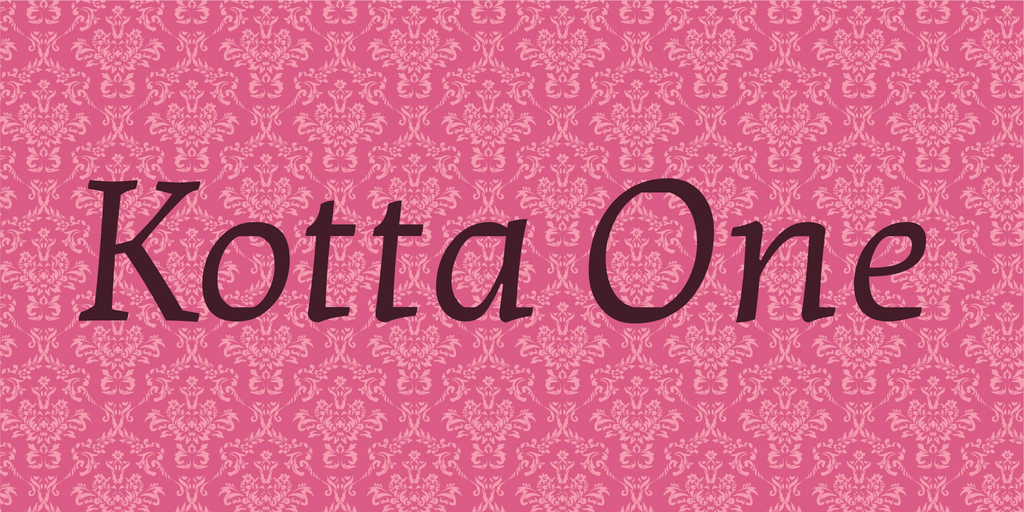 Kotta One Font preview