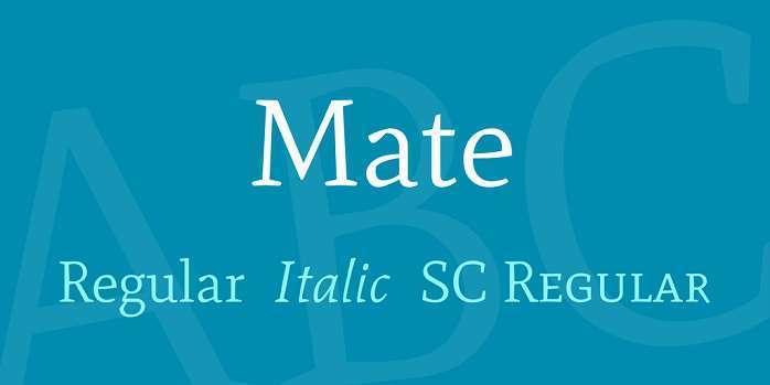 Mate SC Font preview