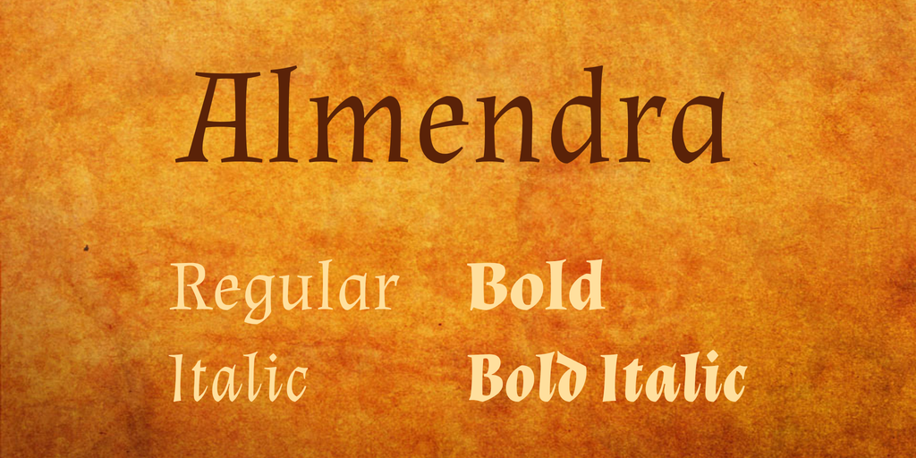 Almendra Font preview