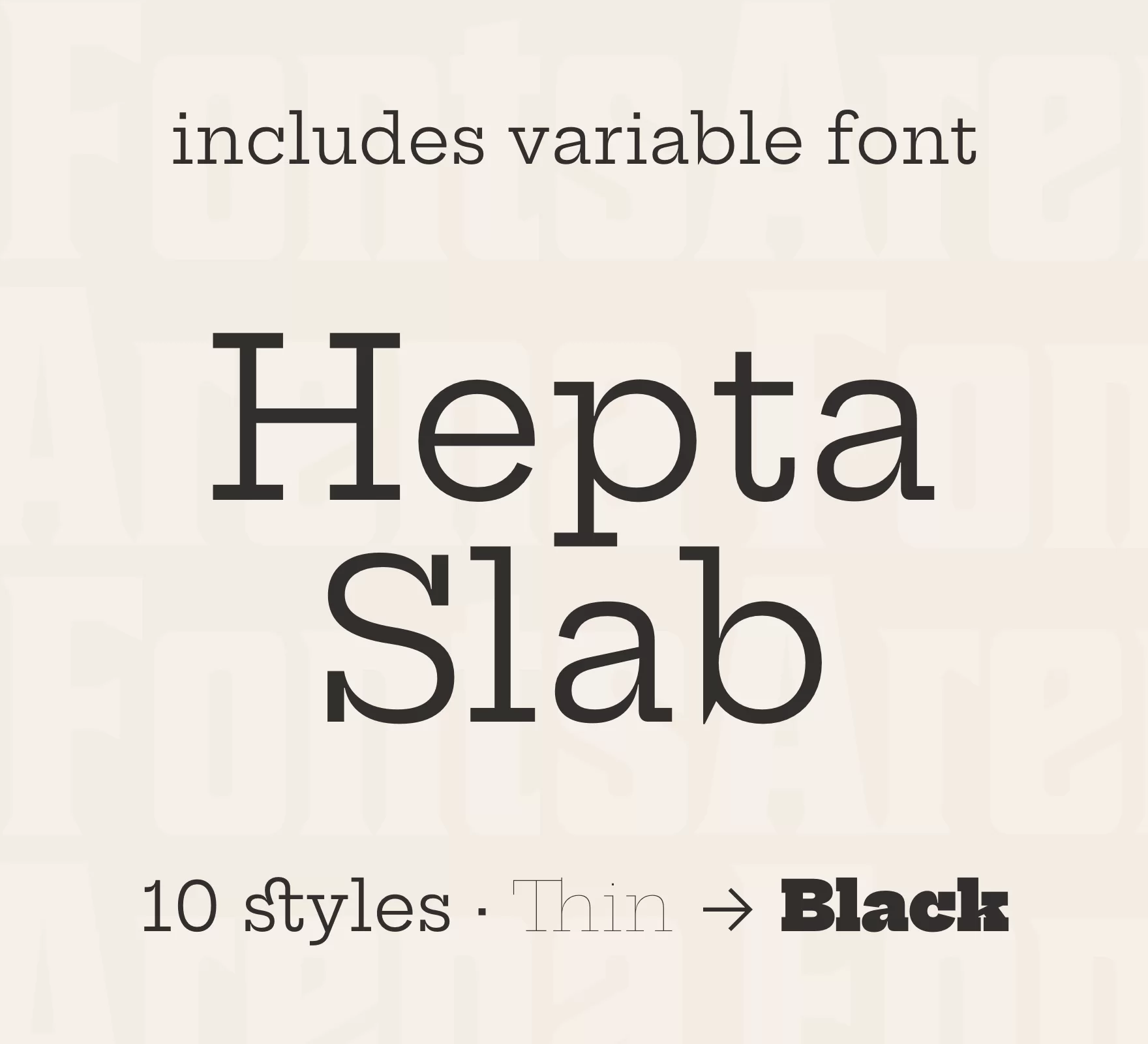Hepta Slab Font preview