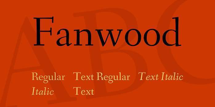Fanwood Text Font preview