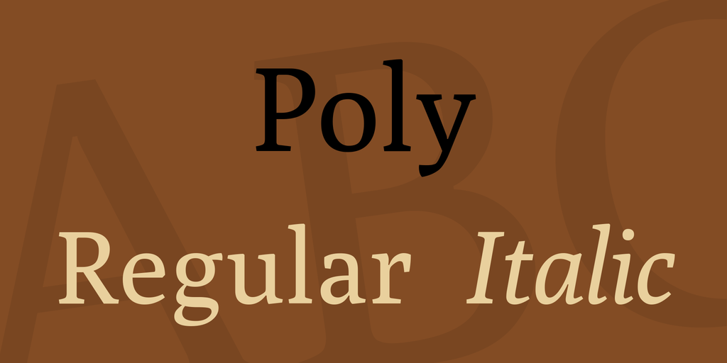 Poly Font preview