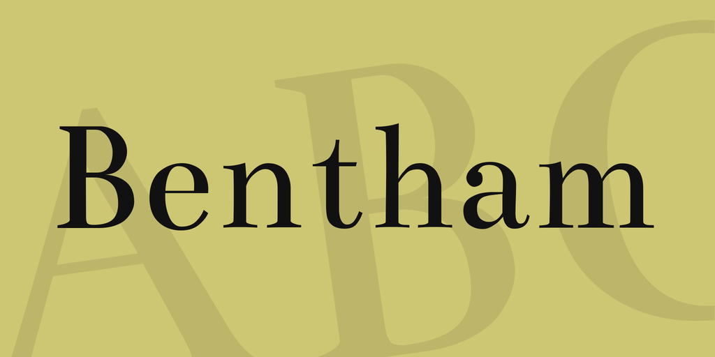 Bentham Font preview