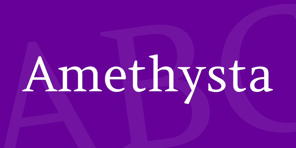 Amethysta Font preview