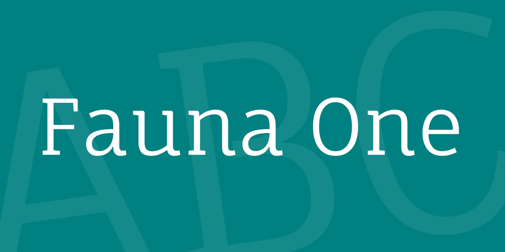 Fauna One Font preview